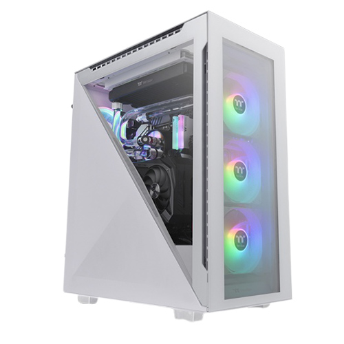 Thermaltake Divider 500 TG Snow ARGB Mid Tower Desktop Casing