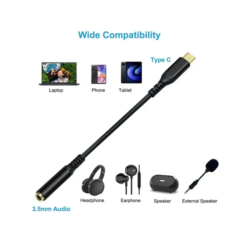 Dtech DCH-2930 Type-C to 3.5mm Audio Cable