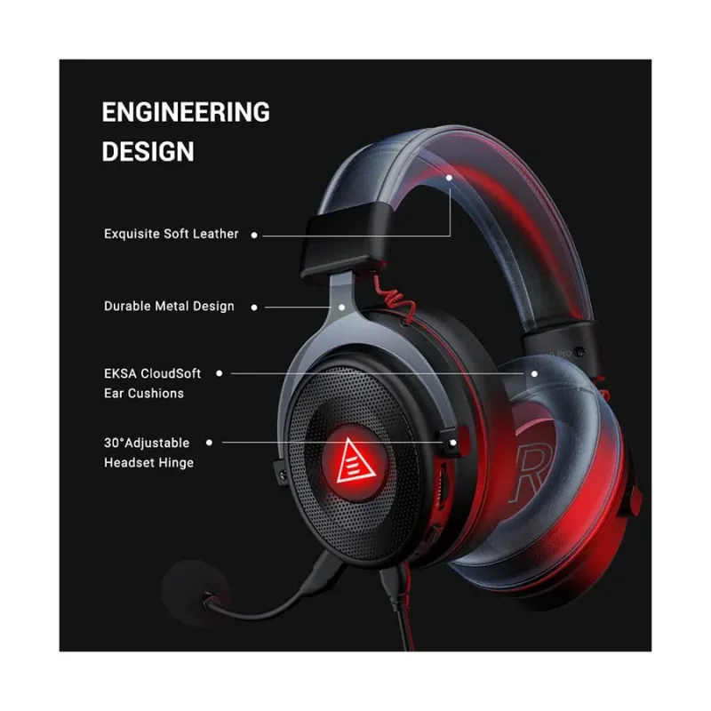 EKSA E900 Pro Noise Cancelling 7.1 Surround Sound Gaming Headset