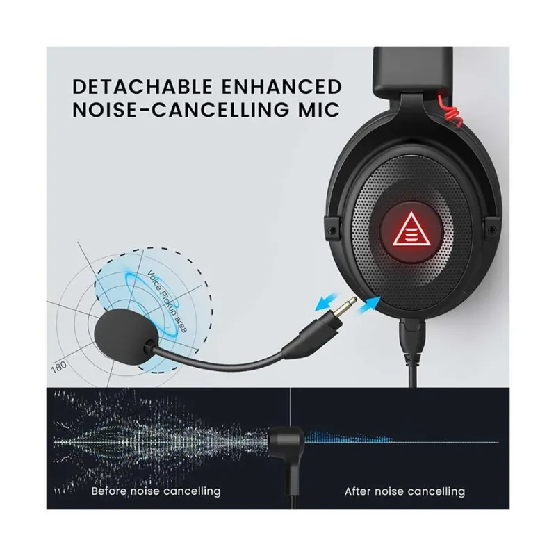 EKSA E900 Pro Noise Cancelling 7.1 Surround Sound Gaming Headset
