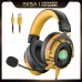 EKSA E900 Pro Noise Cancelling 7.1 Surround Sound Gaming Headset Yellow