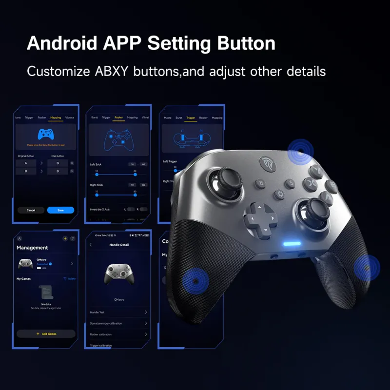 EasySMX X10 Tri-Mode Wireless with Mechanical Buttons Controller