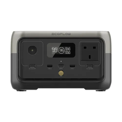 EcoFlow River 2 256Wh 300W Output Black & Gray Portable Power Station