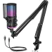 FIFINE AmpliGame AM6 RGB USB Microphone