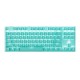 Fantech MAXFIT87 MK856 RGB Mechanical Keyboard (Mint)