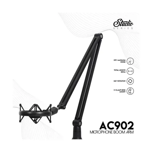 Fantech AC902 Black Microphone Boom Arm