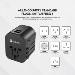 Fantech PowerCube TAC1 Fast Charger Travel Adapter