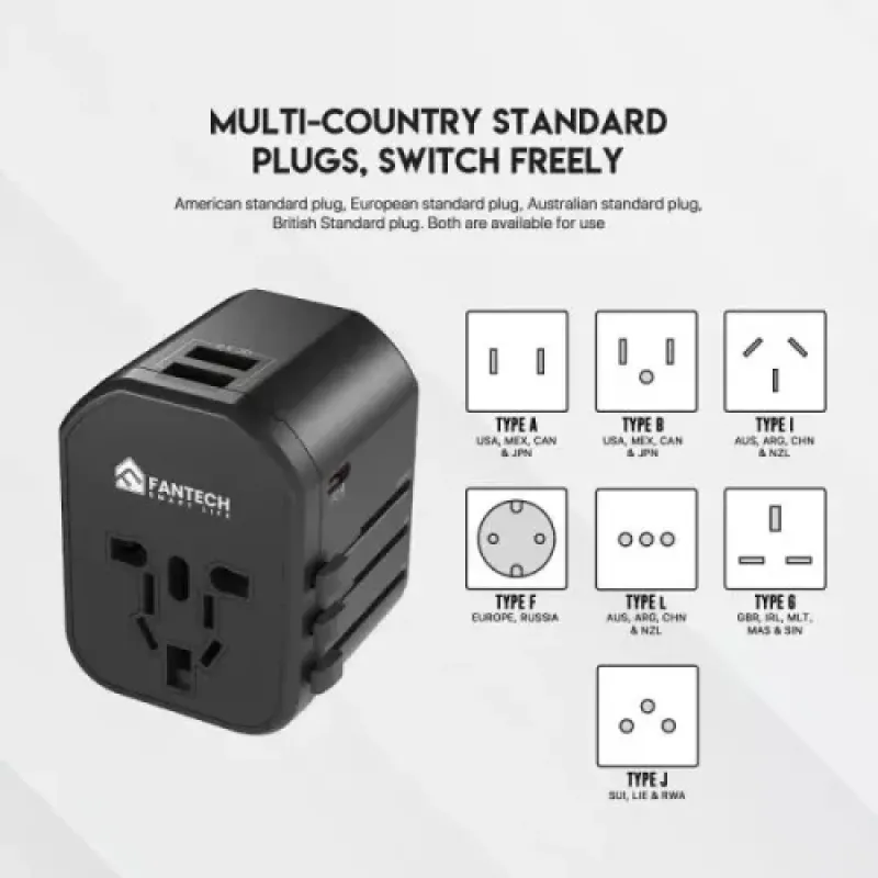 Fantech PowerCube TAC1 Fast Charger Travel Adapter Fantech PowerCube TAC1 Fast Charger Travel Adapter