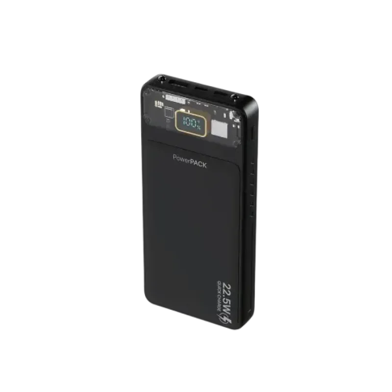 Fantech T1 10000mAh Mini 22.5W Fast Charging Transparent Display Power Bank