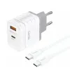 FONENG EU61 30W Dual Port Charger Adapter With Type-C Cable