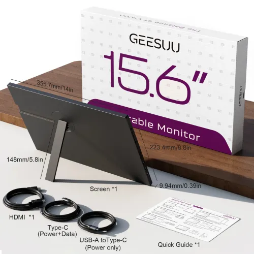 GEESUU LiuHe M156L1F 15.6" FHD IPS Portable Monitor