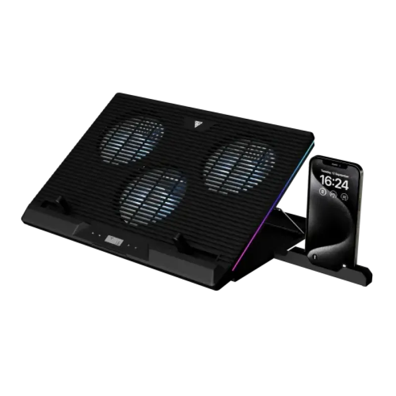 Gamdias AETHER M1 RGB Laptop Cooler With Phone Stand