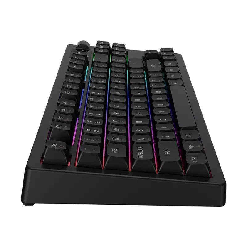 Gamdias HERMES M7 HYBRID RGB Red Switch Tri-Mode Mechanical Keyboard With Display