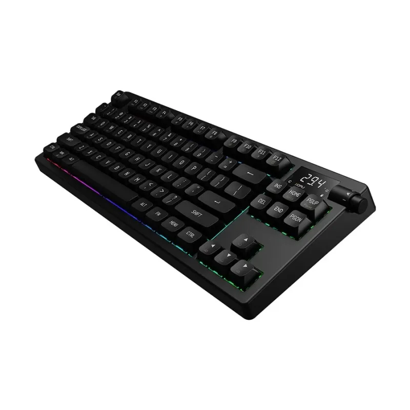 Gamdias HERMES M7 HYBRID RGB Red Switch Tri-Mode Mechanical Keyboard With Display