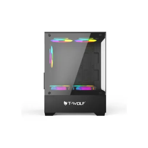 T-Wolf Ice Cooler X5 ARGB M-ATX Mid Tower Gaming Casing