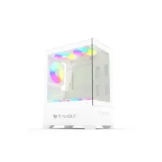 T-Wolf Ice Cooler X5 ARGB M-ATX Mid Tower Gaming Casing White