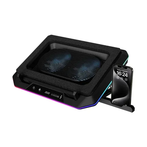 Gamdias AETHER P1 RGB Laptop Cooler With Phone Stand