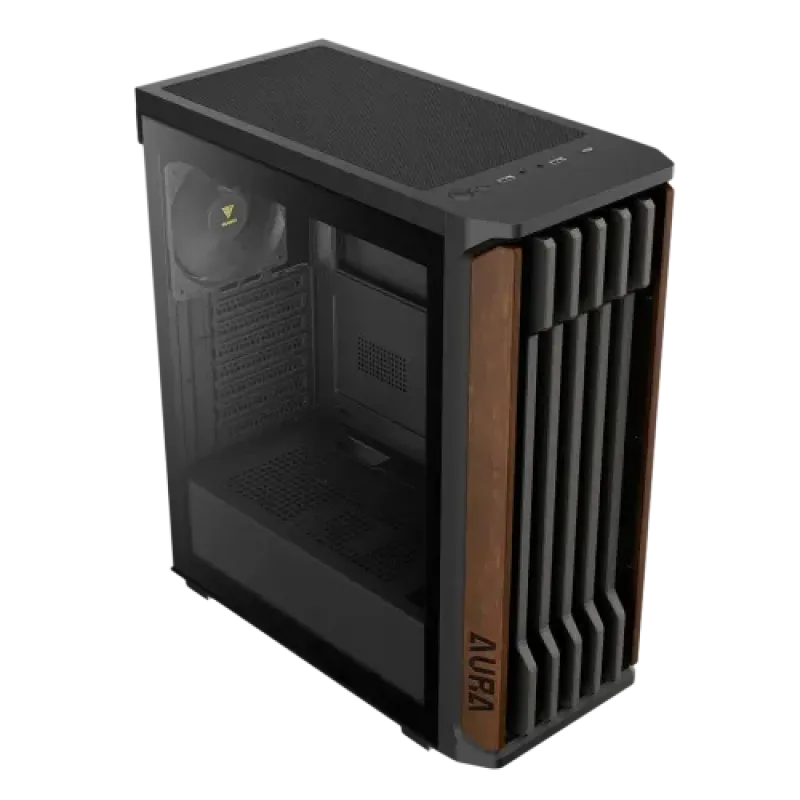 Gamdias AURA GC11 WOOD Mid-Tower ATX Gaming Casing
