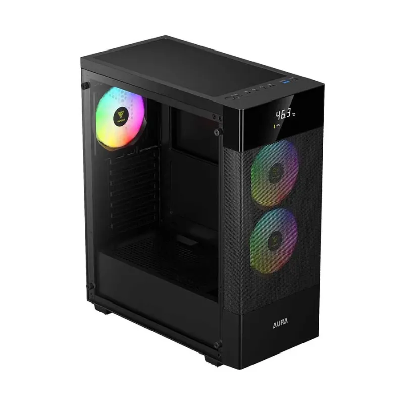 Gamdias AURA GC5 ELITE ARGB ATX Mid-Tower Gaming Casing With Digital Display