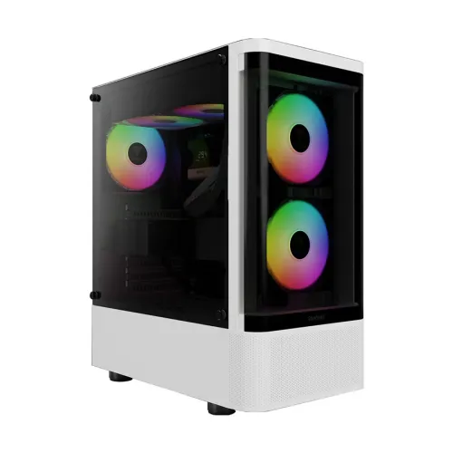 Gamdias TALOS E3 CG WH ARGB ATX Mid-Tower Gaming Casing