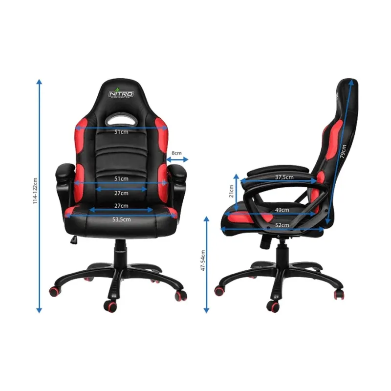 Gamemax GCR07 Gaming Chair Red