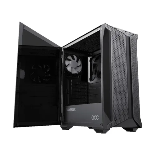 GameMax Brufen C1 Black Mid Tower E-ATX Gaming Casing