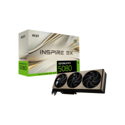 MSI GeForce RTX 5080 16G INSPIRE 3X OC 16GB GDDR7 Graphics Card