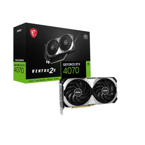 MSI GeForce RTX 4070 VENTUS 2X 12GB OC Graphics Card