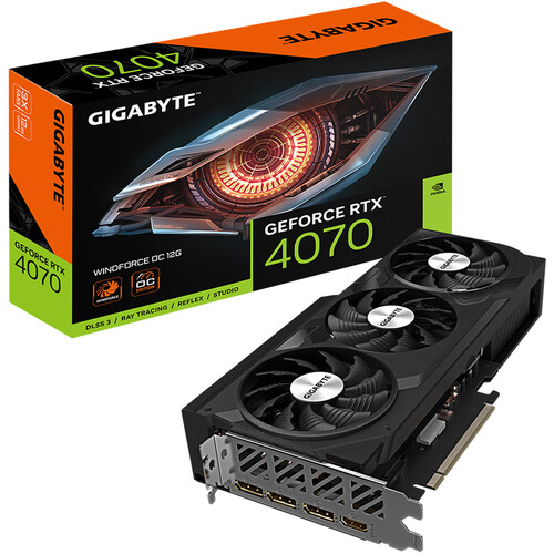 Gigabyte GeForce RTX 4070 WINDFORCE OC 12G GDDR6X Graphics Card