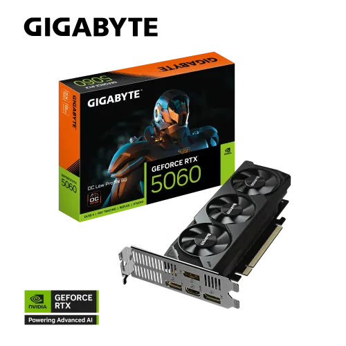 GIGABYTE GeForce RTX 5060 OC Low Profile 8GB GDDR7 Graphics Card