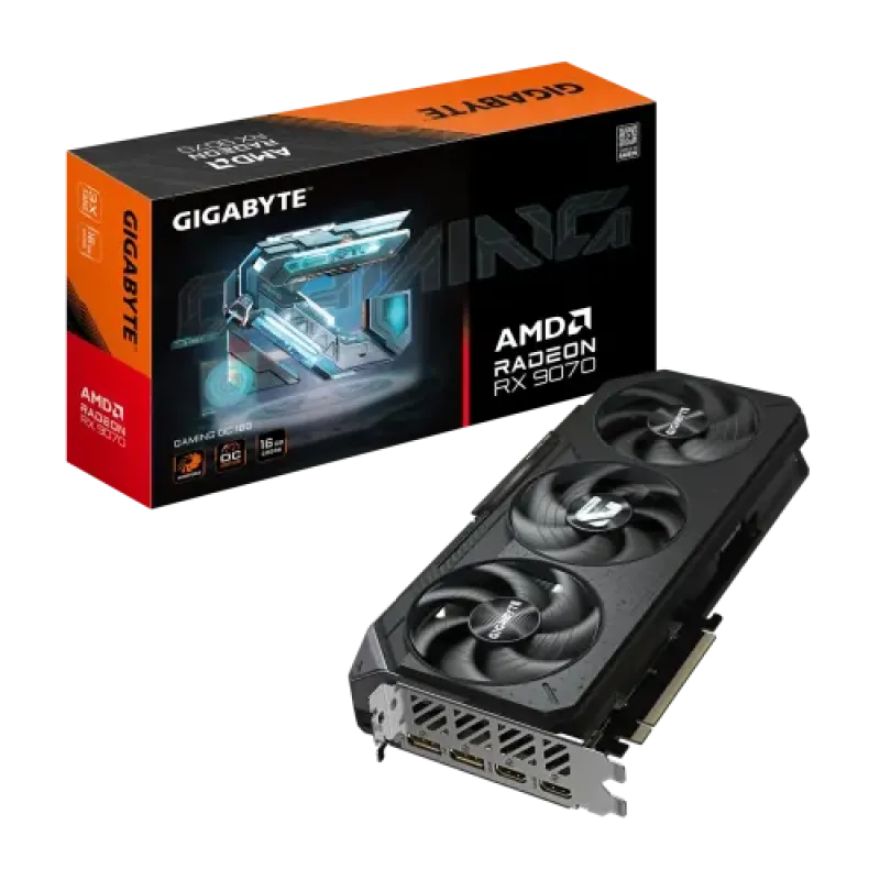 GIGABYTE Radeon RX 9070 GAMING OC 16G GDDR6 Graphics Card
