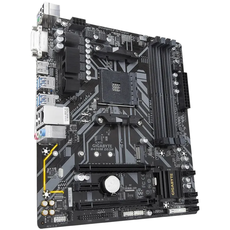 Gigabyte AMD B450M DS3H Ultra Durable RGB Motherboard