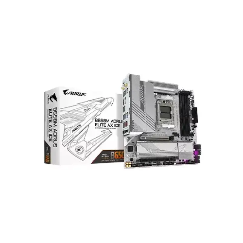 Gigabyte B650M AORUS ELITE AX ICE AM5 Micro-ATX Motherboard