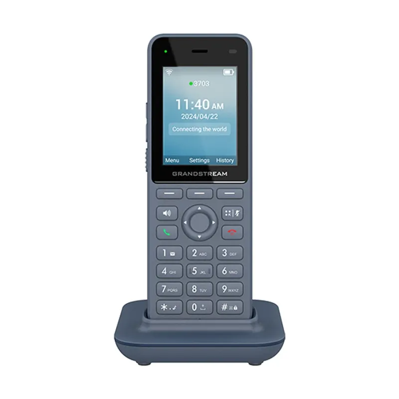 Grandstream WP826 Cordless Wi-Fi Blue IP Phone with 3 SIP Accounts 3 Line Grandstream WP826 Cordless Wi-Fi Blue IP Phone with 3 SIP Accounts 3 Line