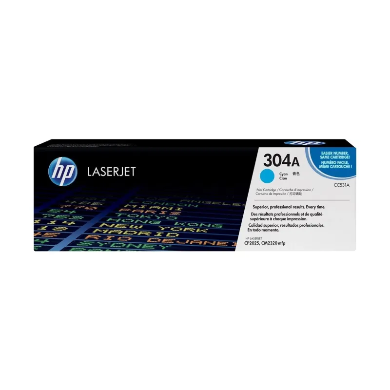 HP 304A Cyan Original LaserJet Toner Cartridge (Bundle With Full Set)