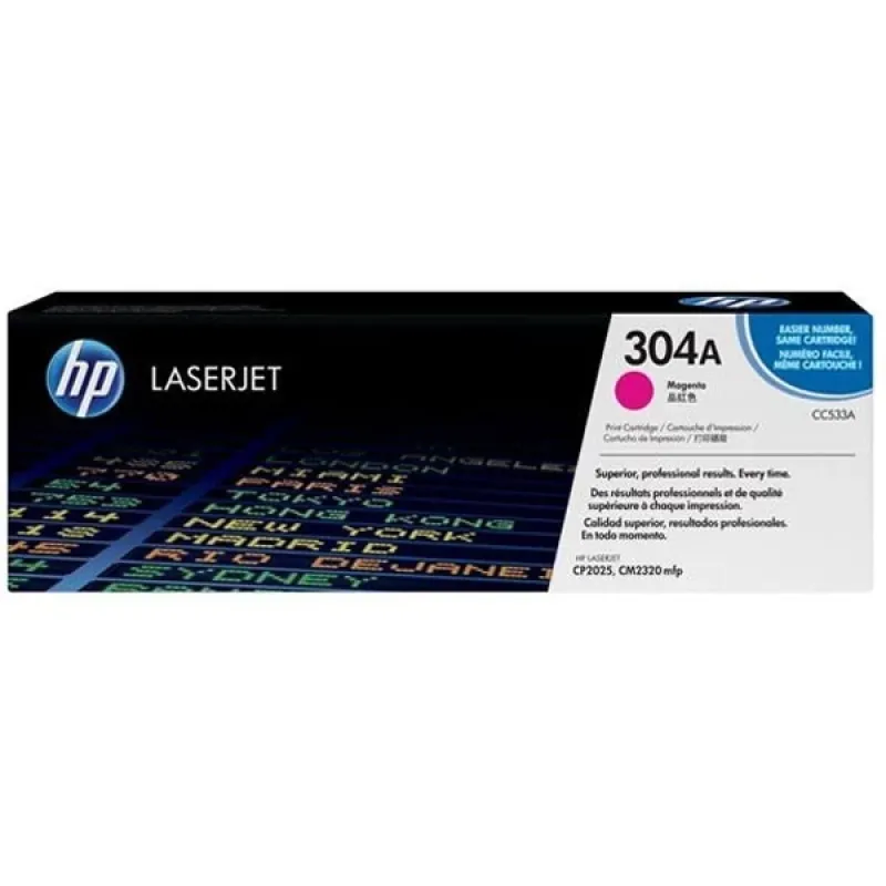 HP 304A Magenta Original LaserJet Toner Cartridge (Bundle With Full Set)