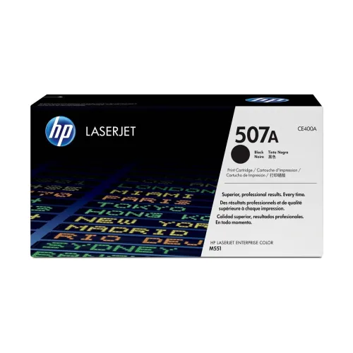 HP 507A Black Original LaserJet Toner Cartridge (For CLJ M551N/D/DN) 551