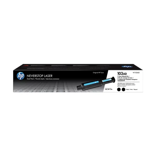 HP 103AD Dual Pack Black Original Neverstop Laser Toner Reload Kit