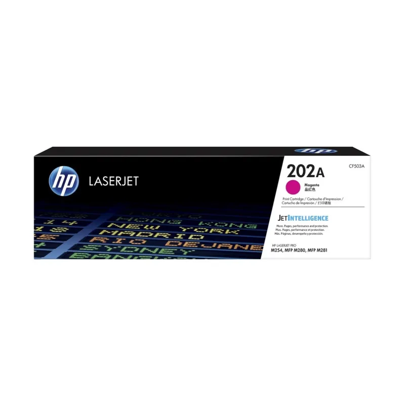 HP 202A Magenta Original LaserJet Toner Cartridge (Bundle With Full Set)
