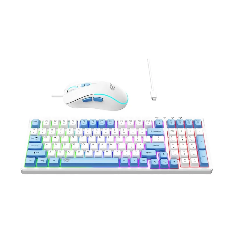 Havit KB891CM Rainbow Backlit Keyboard Mouse Combo