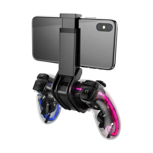 Havit G180BT RGB Wireless Vibration Transparent Game Pad