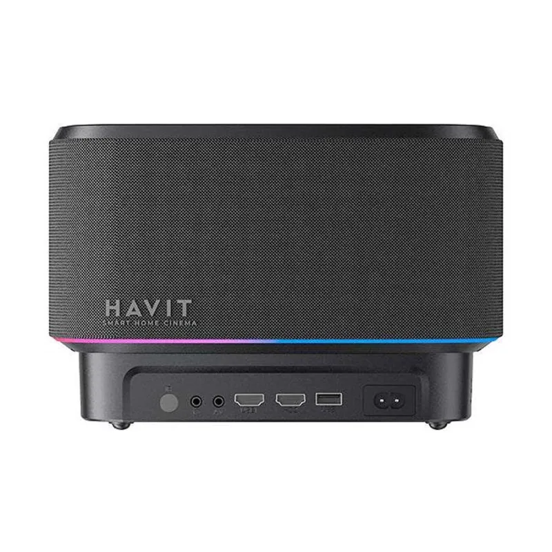 Havit PJ300 Plus (550 Lumens) 1080p Full HD Black RGB Garnet Smart Projector With Google Licensed Tv System