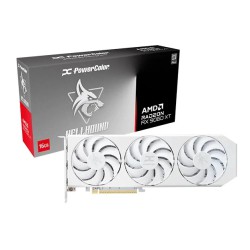 PowerColor Hellhound AMD Radeon RX 9060 XT OC 16GB GDDR6 Graphics Card White