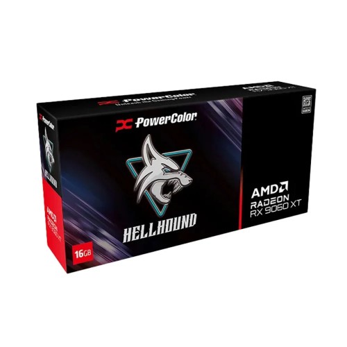 PowerColor Hellhound AMD Radeon RX 9060 XT OC 16GB GDDR6 Graphics Card PowerColor Hellhound AMD Radeon RX 9060 XT OC 16GB GDDR6 Graphics Card