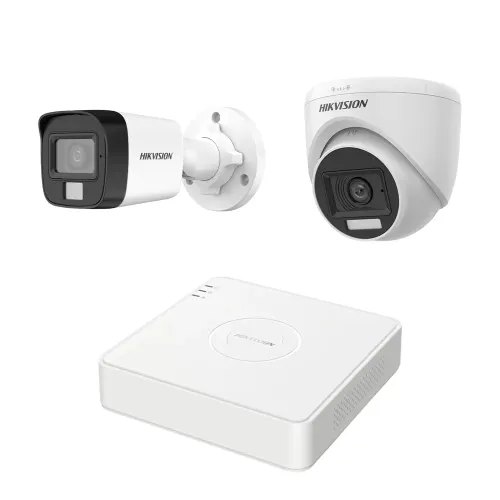 HIKVISION 2 unit 1080P night vision security cc camera Package