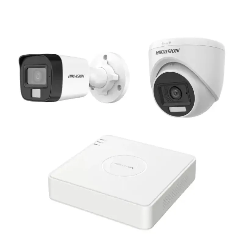 HIKVISION 2 unit 1080P night vision security cc camera Package