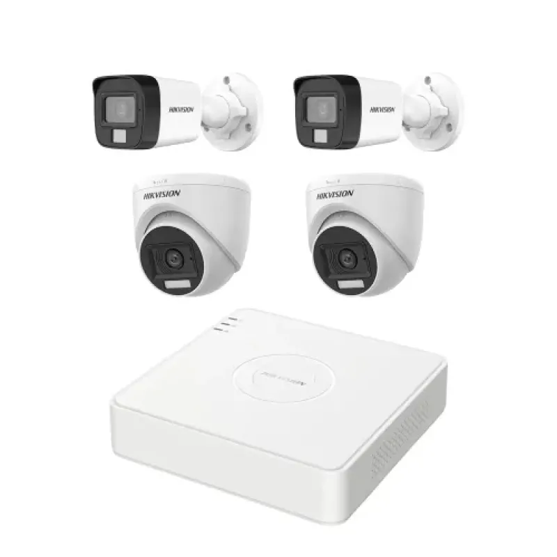 HIKVISION 4 unit 1080P night vision security cc camera Package