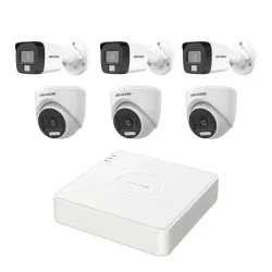 HIKVISION 6 unit 1080P night vision security cc camera Package