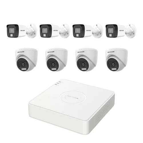 HIKVISION 8 unit 1080P night vision security cc camera Package