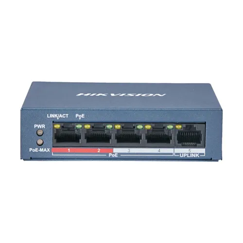 Hikvision DS-3E0105P-E/M 5 Port Unmanaged PoE Switch